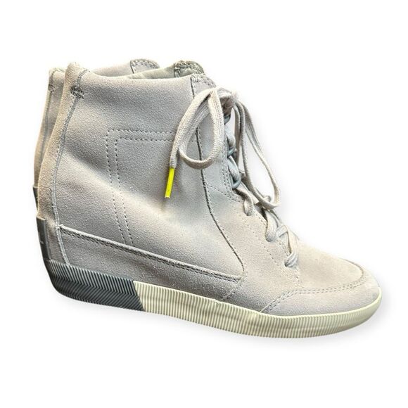 SOREL Women’s Out ’N About Wedge Waterproof Suede Boots Size 10 – Dove / Quarry - Picture 4 of 9
